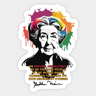 Golda Meir Sticker